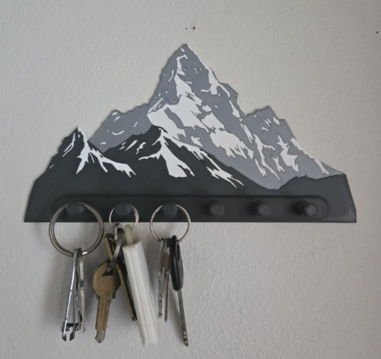 Moutain Key Hanger — 3D printed by Moon Studio 3D